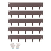 Steel Landscape Edging 5 Packs 39 x 5in Rust-Resistant Edging Border Brown